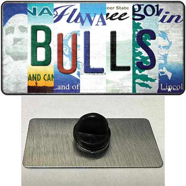 Bulls Strip Art Wholesale Novelty Metal Hat Pin Tag