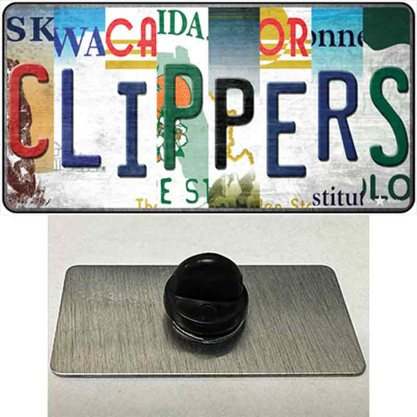 Clippers Strip Art Wholesale Novelty Metal Hat Pin Tag