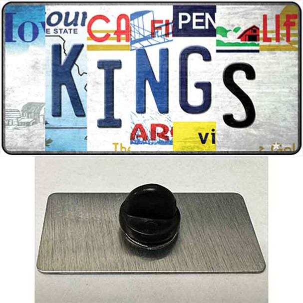 Kings Strip Art Wholesale Novelty Metal Hat Pin Tag