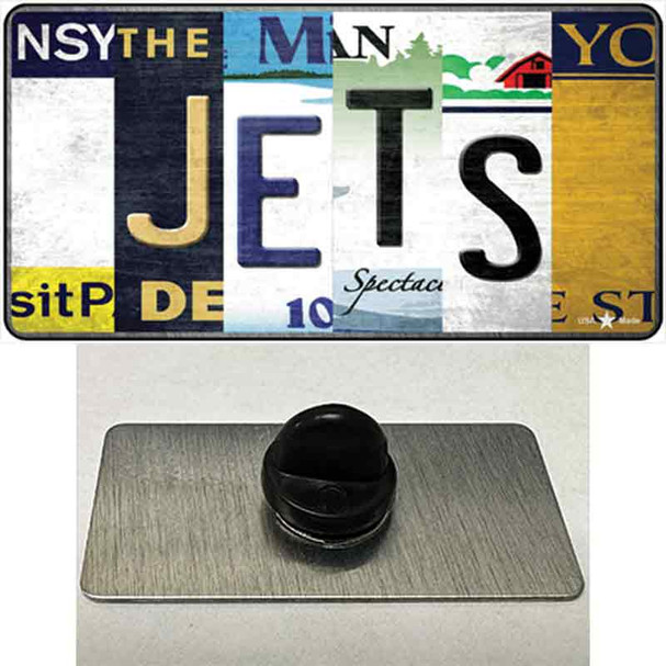 Jets Hockey Strip Art Wholesale Novelty Metal Hat Pin Tag