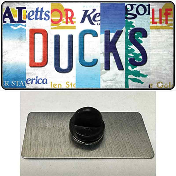 Ducks Strip Art Wholesale Novelty Metal Hat Pin Tag