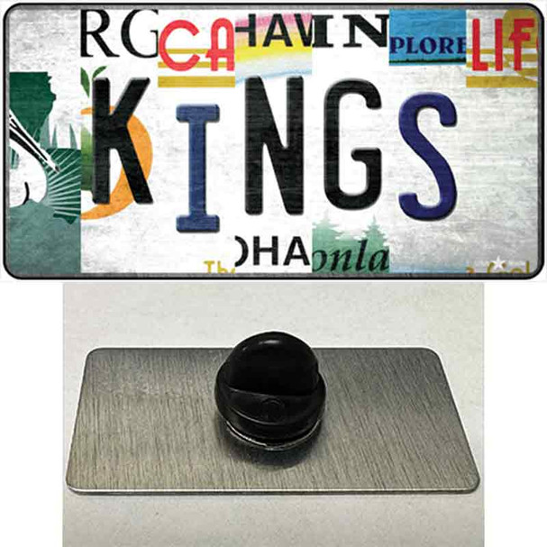 Kings Hockey Strip Art Wholesale Novelty Metal Hat Pin Tag
