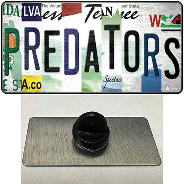 Predators Strip Art Wholesale Novelty Metal Hat Pin Tag