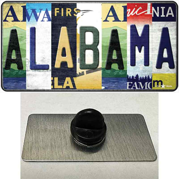 Alabama Strip Art Wholesale Novelty Metal Hat Pin Tag