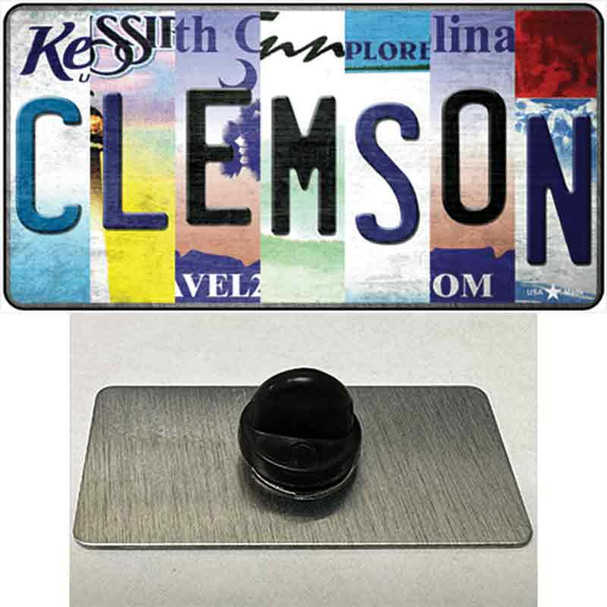 Clemson Strip Art Wholesale Novelty Metal Hat Pin Tag