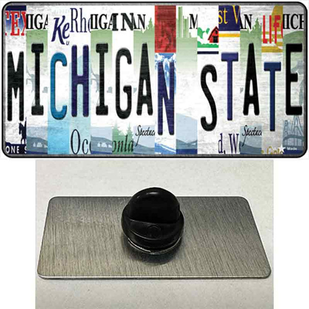 Michigan State Strip Art Wholesale Novelty Metal Hat Pin Tag