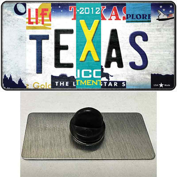 Texas Strip Art Wholesale Novelty Metal Hat Pin Tag