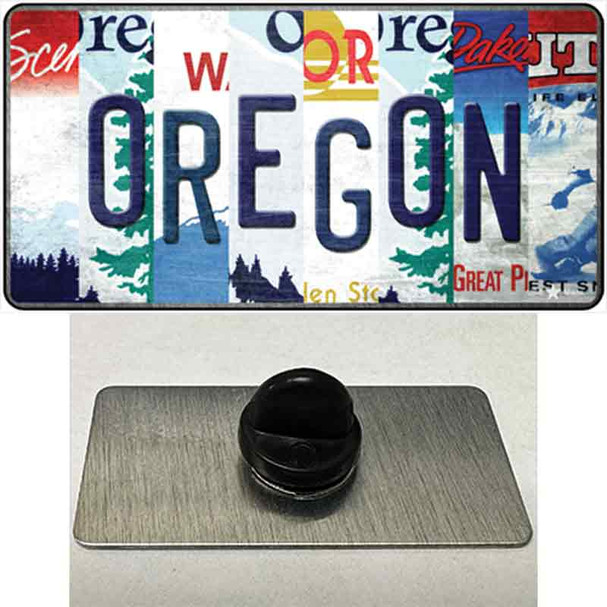 Oregon Strip Art Wholesale Novelty Metal Hat Pin Tag