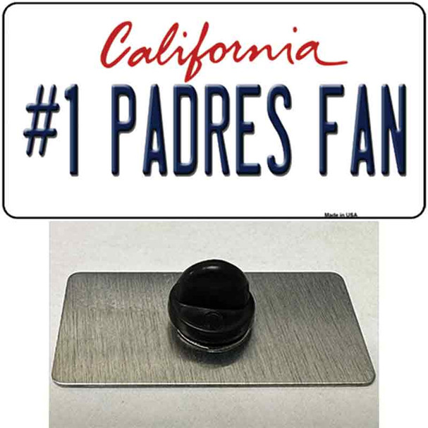 Number 1 Padres Fan Wholesale Novelty Metal Hat Pin Tag