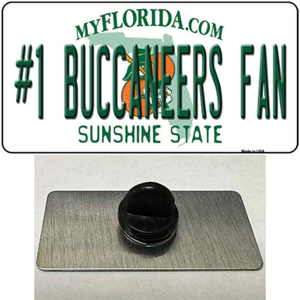 Number 1 Buccaneers Fan Wholesale Novelty Metal Hat Pin Tag