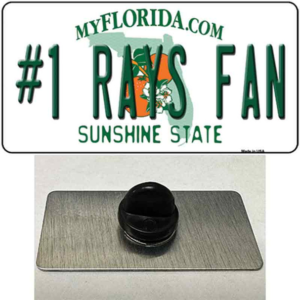 Number 1 Rays Fan Wholesale Novelty Metal Hat Pin Tag