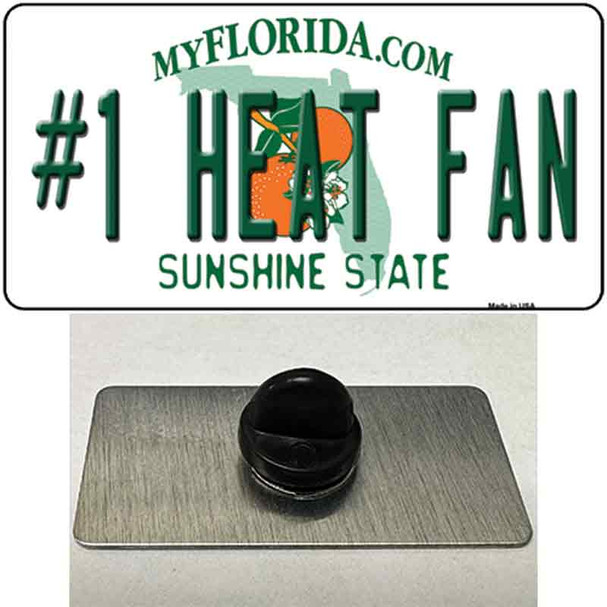Number 1 Heat Fan Wholesale Novelty Metal Hat Pin Tag