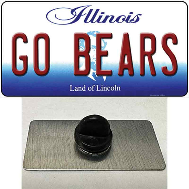 Go Bears Wholesale Novelty Metal Hat Pin Tag