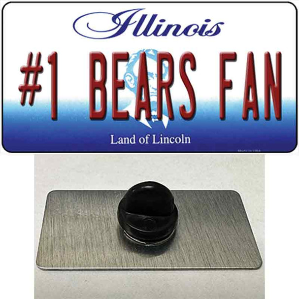 Number 1 Bears Fan Wholesale Novelty Metal Hat Pin Tag