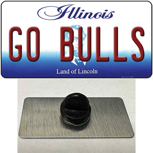 Go Bulls Wholesale Novelty Metal Hat Pin Tag