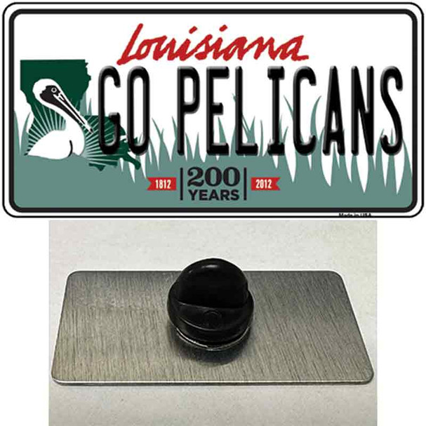 Go Pelicans Wholesale Novelty Metal Hat Pin Tag