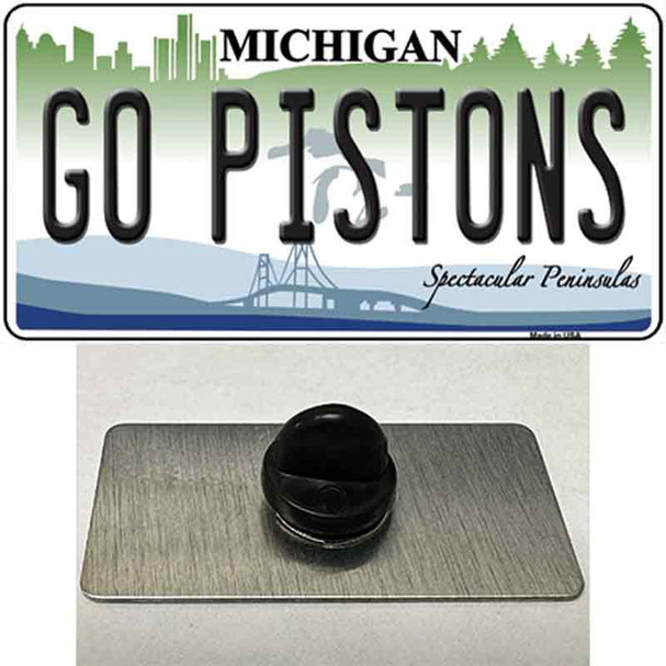 Go Pistons Wholesale Novelty Metal Hat Pin Tag
