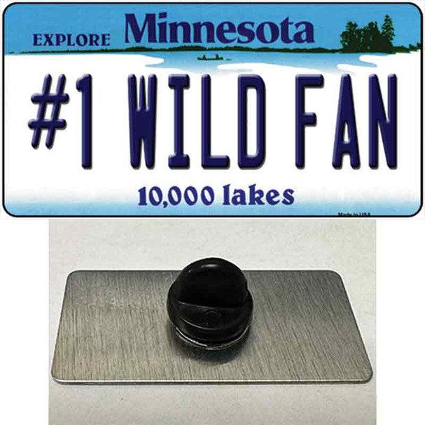 Number 1 Wild Fan Wholesale Novelty Metal Hat Pin Tag