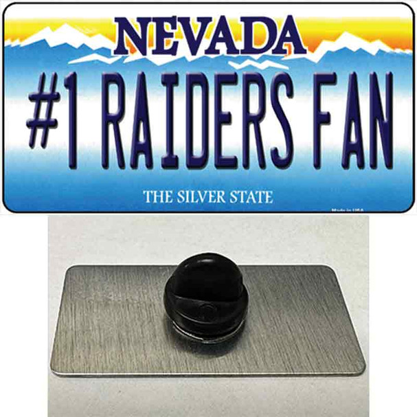 Number 1 Raiders Fan Nevada Wholesale Novelty Metal Hat Pin Tag
