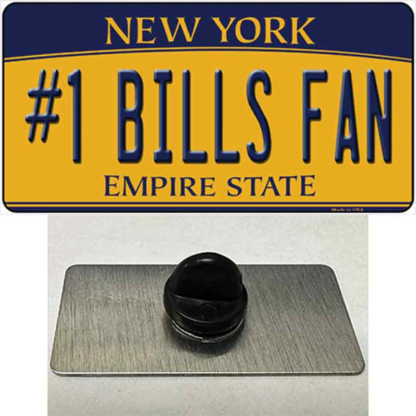 Number 1 Bills Fan Wholesale Novelty Metal Hat Pin Tag