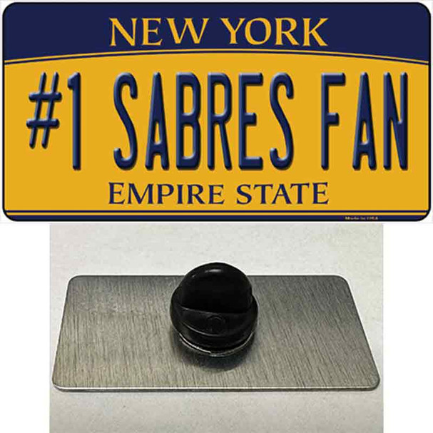 Number 1 Sabres Fan Wholesale Novelty Metal Hat Pin Tag
