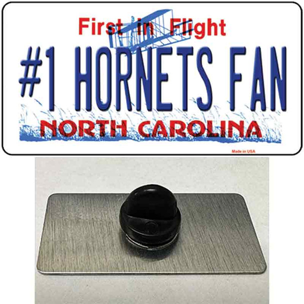 Number 1 Hornets Fan Wholesale Novelty Metal Hat Pin Tag