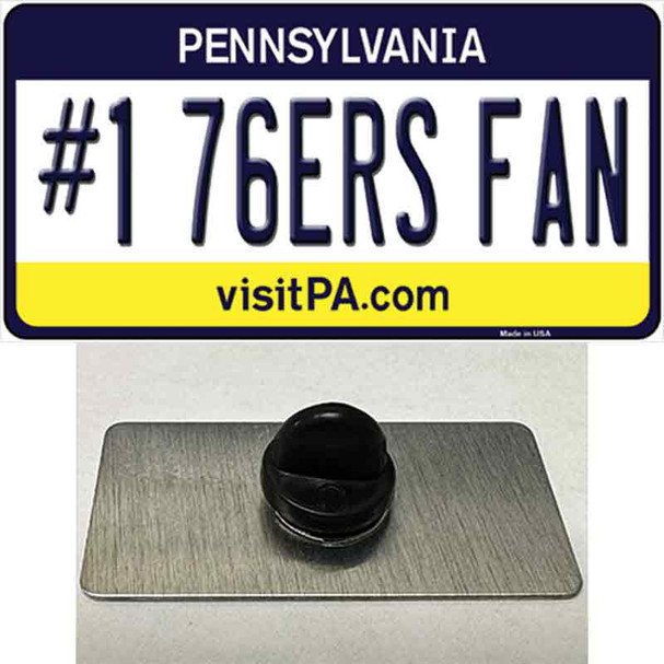 Number 1 76ers Fan Wholesale Novelty Metal Hat Pin Tag