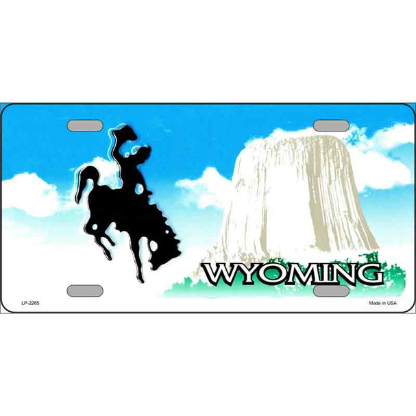 Wyoming Novelty State Blank Wholesale Metal License Plate