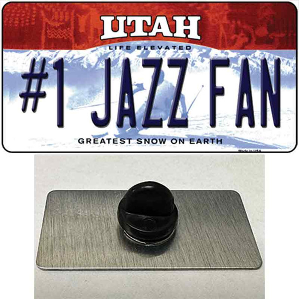 Number 1 Jazz Fan Wholesale Novelty Metal Hat Pin Tag