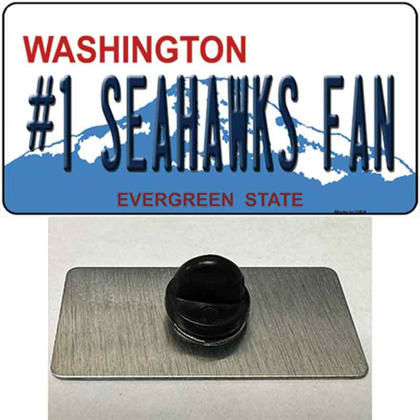 Number 1 Seahawks Fan Wholesale Novelty Metal Hat Pin Tag