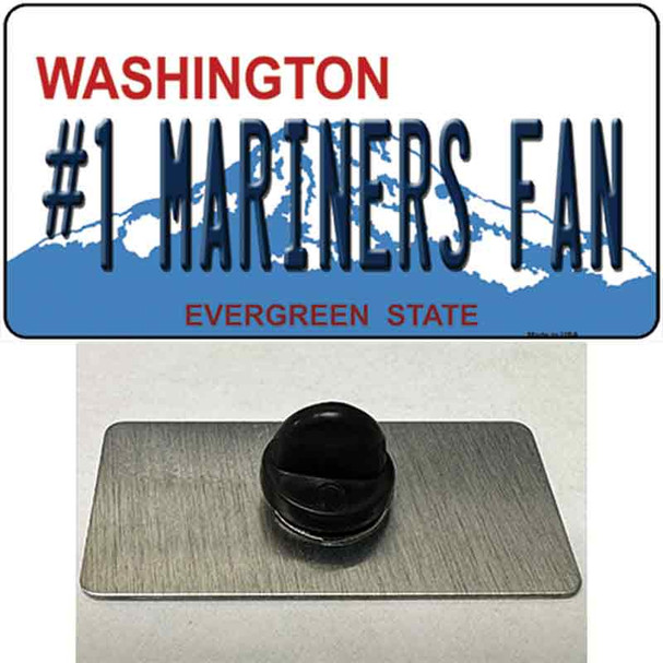 Number 1 Mariners Fan Wholesale Novelty Metal Hat Pin Tag