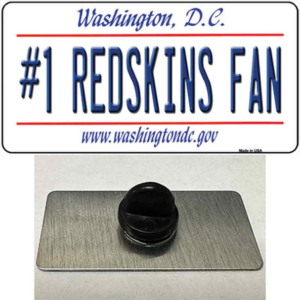 Number 1 Redskins Fan Wholesale Novelty Metal Hat Pin Tag
