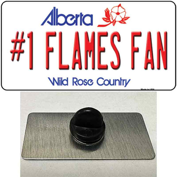 Number 1 Flames Fan Wholesale Novelty Metal Hat Pin Tag