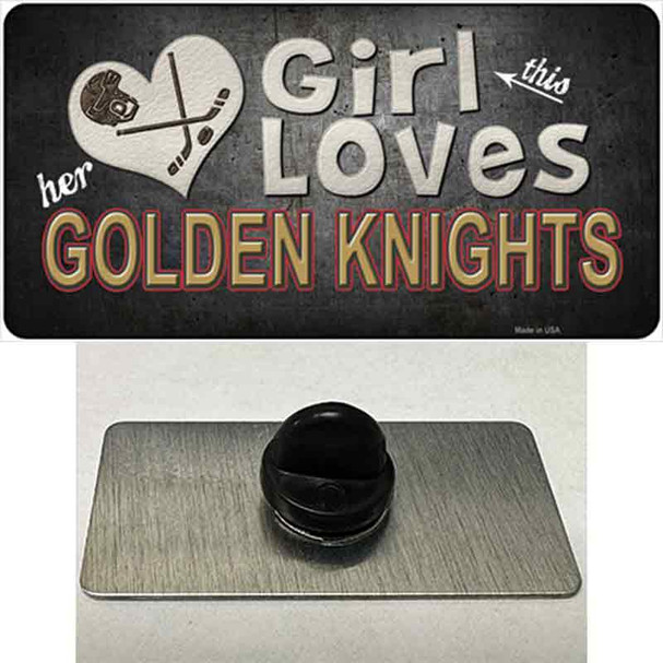 This Girl Loves Her Golden Knights Wholesale Novelty Metal Hat Pin Tag