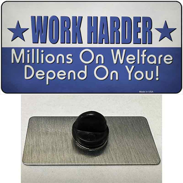 Welfare Depends On You Wholesale Novelty Metal Hat Pin Tag