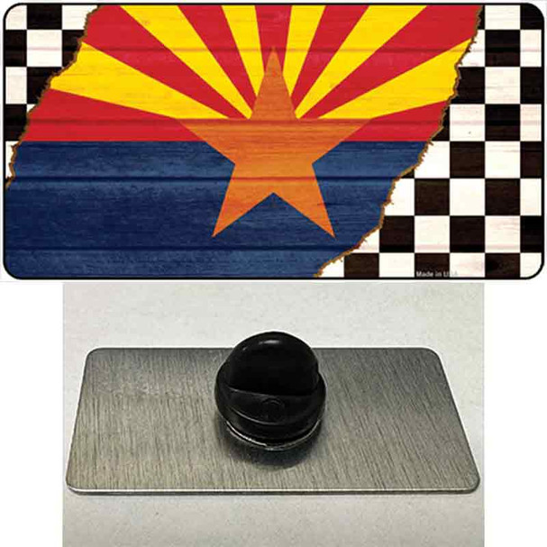 Arizona Racing Flag Wholesale Novelty Metal Hat Pin Tag