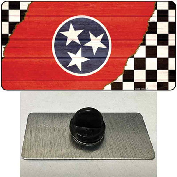 Tennessee Racing Flag Wholesale Novelty Metal Hat Pin Tag