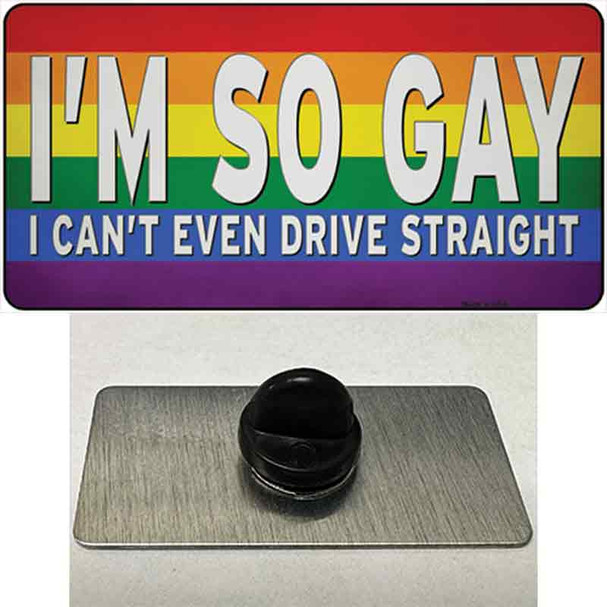 Im So Gay Wholesale Novelty Metal Hat Pin Tag