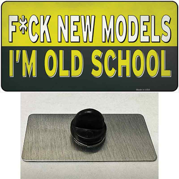 Im Old School Wholesale Novelty Metal Hat Pin Tag