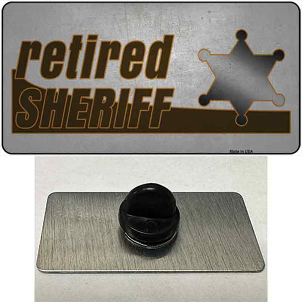 Retired Sheriff Wholesale Novelty Metal Hat Pin Tag