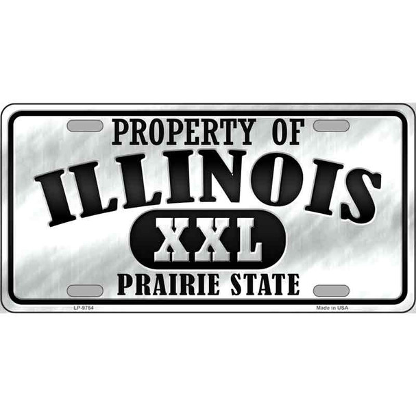 Property Of Illinois Novelty Wholesale Metal License Plate