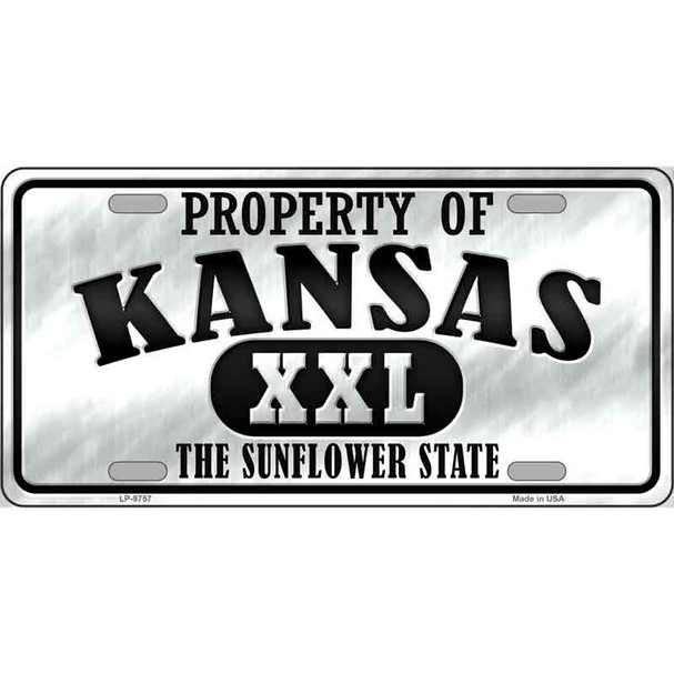 Property Of Kansas Novelty Wholesale Metal License Plate