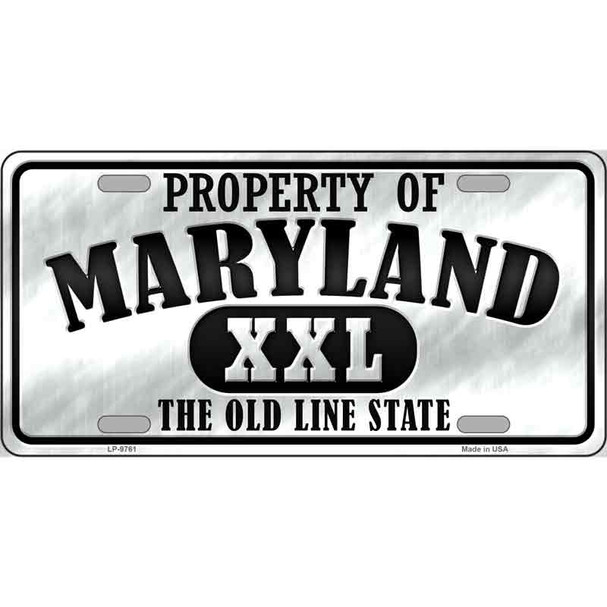 Property Of Maryland Novelty Wholesale Metal License Plate