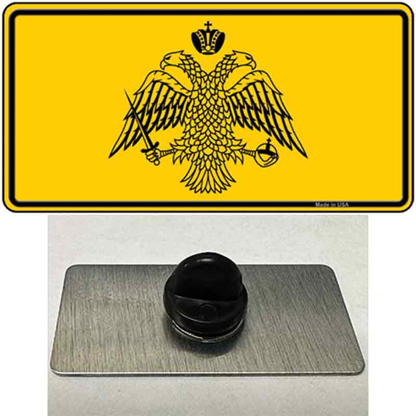 Byzantine Empire Flag Yellow Wholesale Novelty Metal Hat Pin Tag