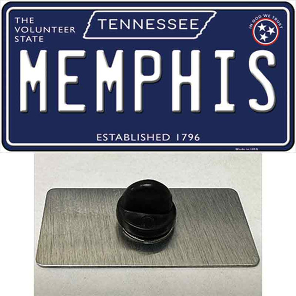 Memphis Tennessee Blue Wholesale Novelty Metal Hat Pin Tag