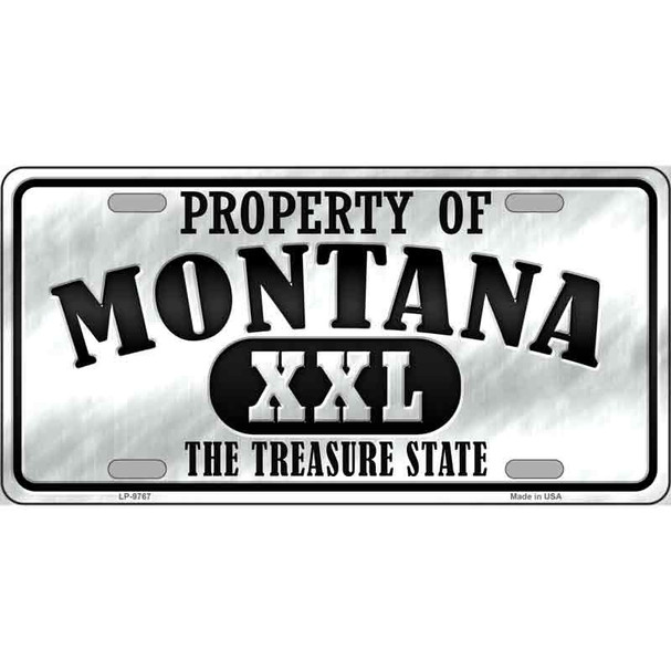 Property Of Montana Novelty Wholesale Metal License Plate