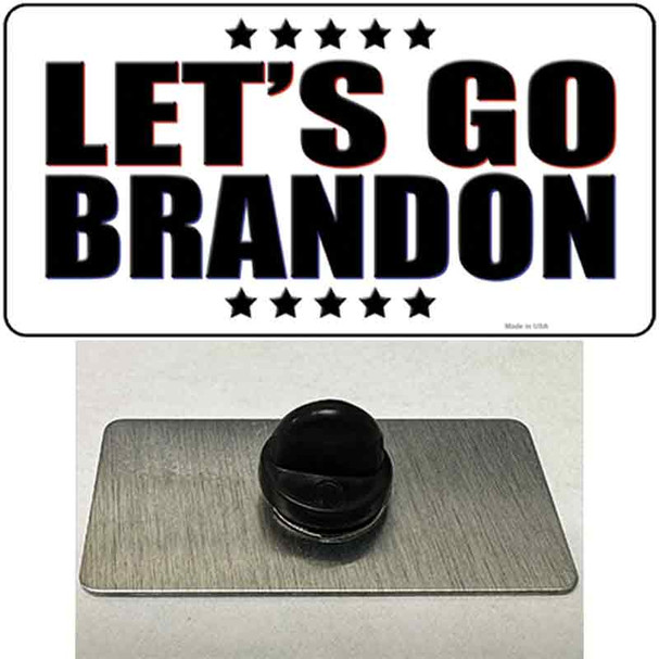 Lets Go Brandon White Wholesale Novelty Metal Hat Pin