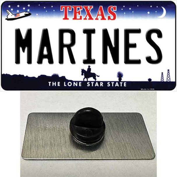 Texas Marines Wholesale Novelty Metal Hat Pin Tag