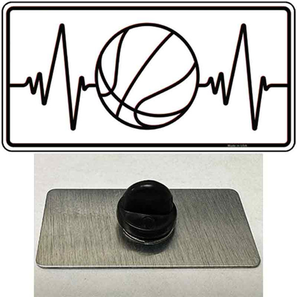 Basketball Heart Beat Wholesale Novelty Metal Hat Pin Tag