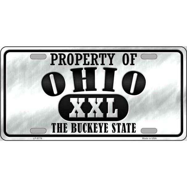 Property Of Ohio Novelty Wholesale Metal License Plate